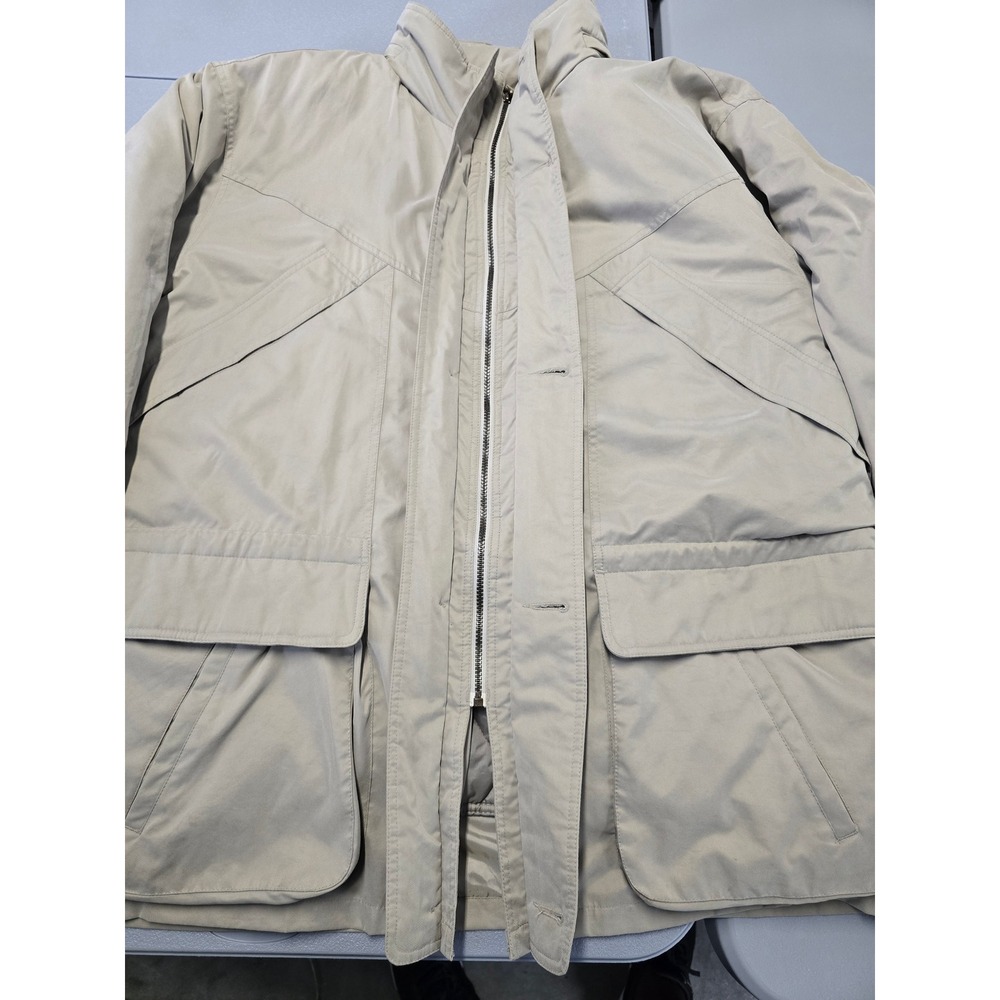 Roundtree & Yorke Field Jacket Mens 2XL Tan Quilted Lined Heavy Utility Coat - Picture 16 of 16